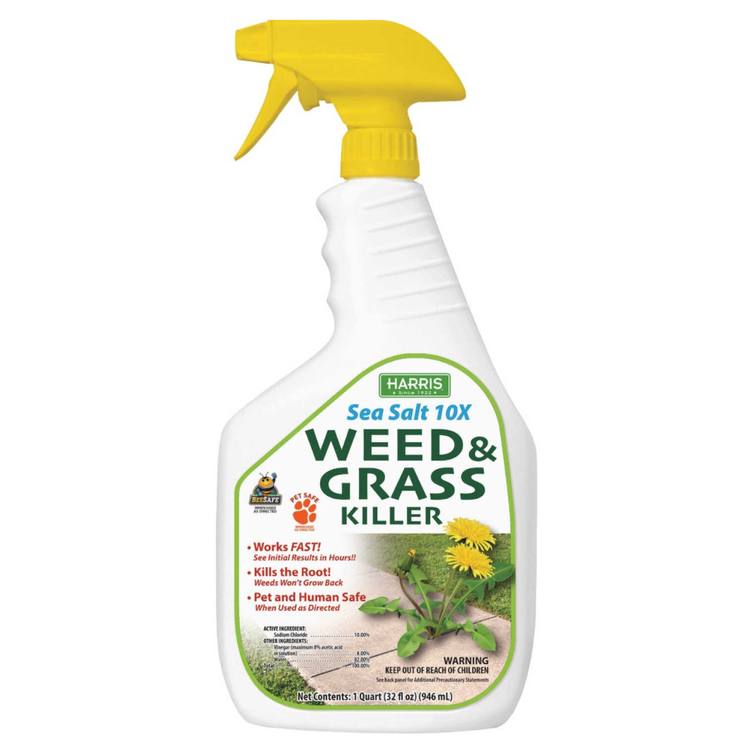 Herbicida Sea Salt 10X para maleza y césped no deseado (32 oz)