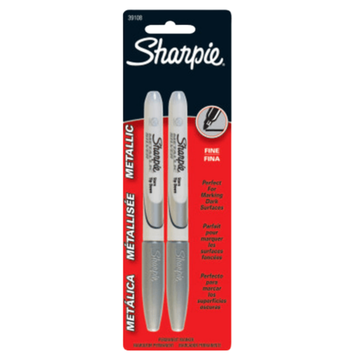 Sharpie Silver Metallic Permanent Markers (2 pack)