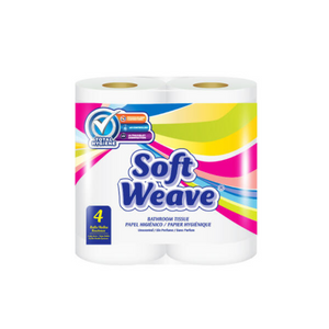 Soft Weave Bath Tissue - 4 Rolls