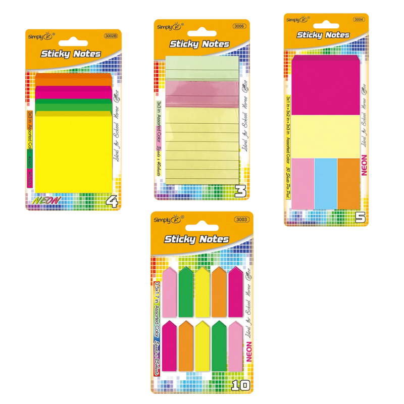 Sticky Notes 3 × 3″ surtidos