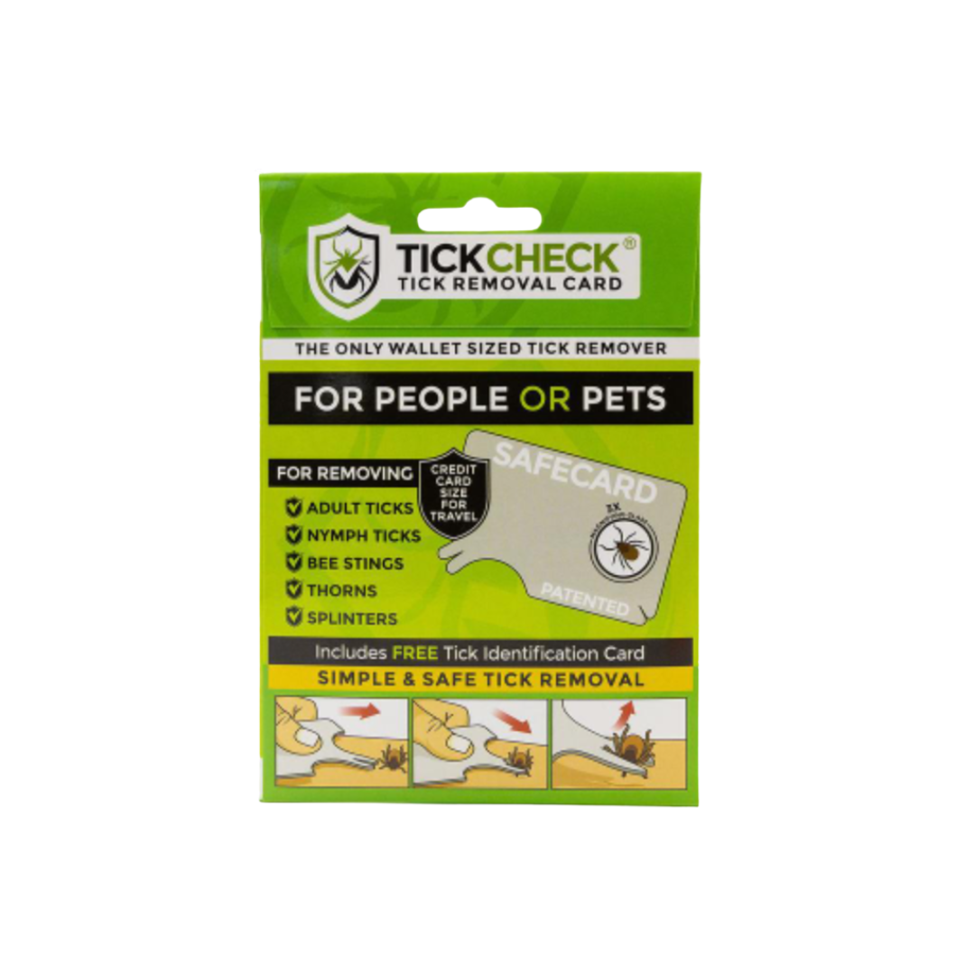 TC Wallet Sized Tick Remover Card tarjeta quitagarrapatas