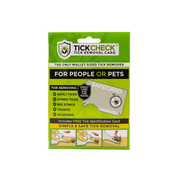 TC Wallet Sized Tick Remover Card tarjeta quitagarrapatas