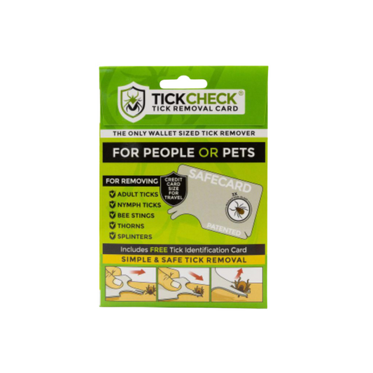 TC Wallet Sized Tick Remover Card tarjeta quitagarrapatas