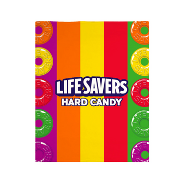 Throw fleece Lifesavers 60×48, suave y colorida