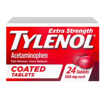 Tylenol Extra Strength 500 mg 24 ct Coated Tablets