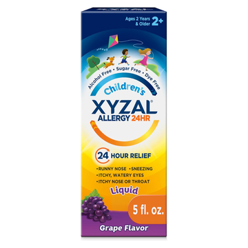XYZAL jarabe alergia Grape 24 horas 5 oz