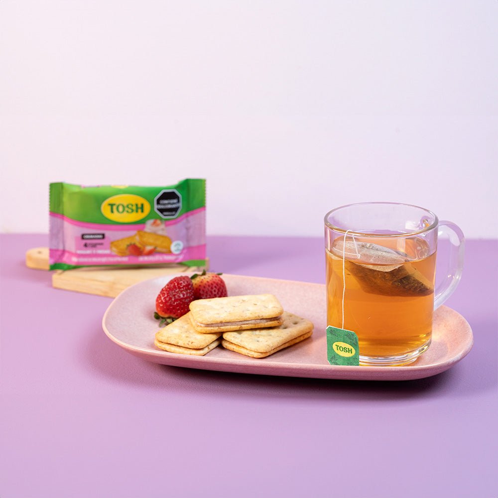 Galletas TOSH, Sándwich Yogur y Fresa