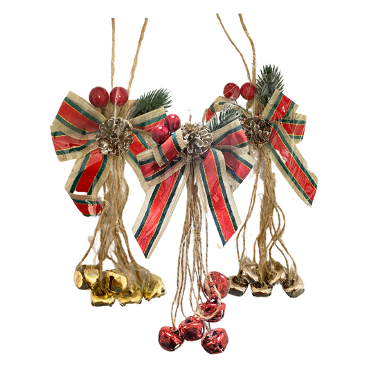 Adorno Navideño para Puerta con Cascabel - 3 Diseños (AA2025-4-5/6)