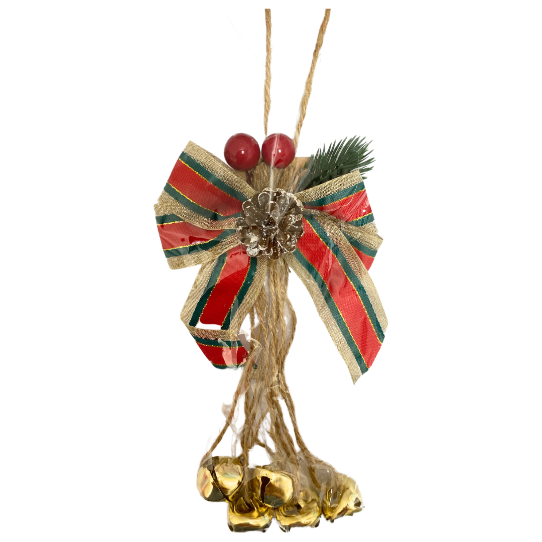 Adorno Navideño para Puerta con Cascabel – 3 Diseños (AA2025-4-5/6)