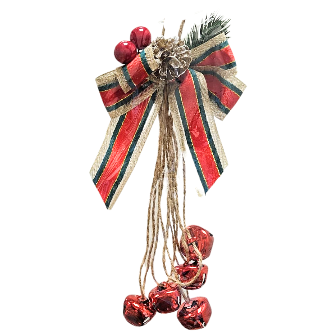 Adorno Navideño para Puerta con Cascabel – 3 Diseños (AA2025-4-5/6)