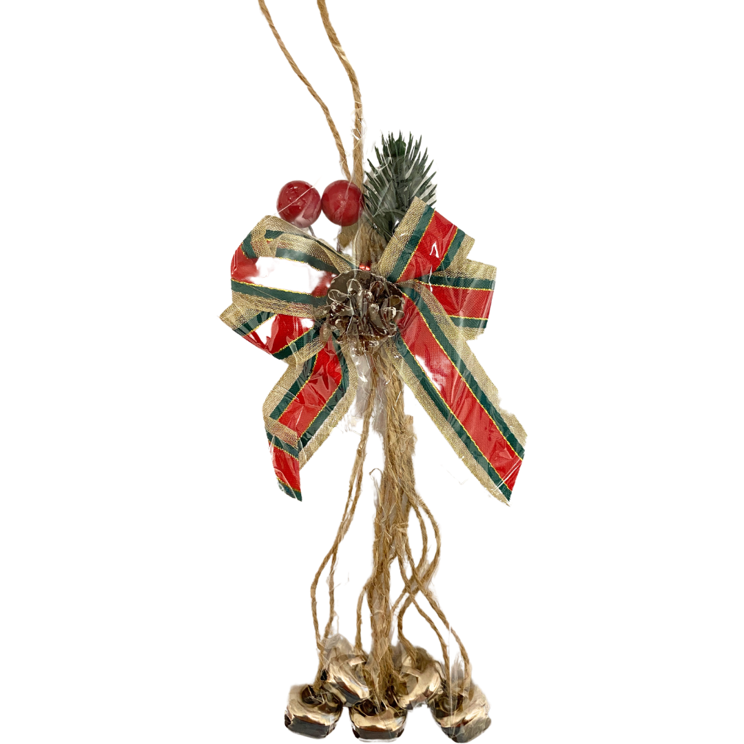 Adorno Navideño para Puerta con Cascabel – 3 Diseños (AA2025-4-5/6)