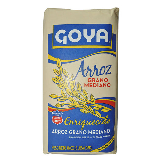 Arroz de Grano Mediano| GOYA| 3 lb