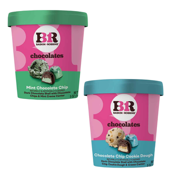 Baskin-Robbins Chocolates 5 oz variedad: Mint o Cookie Dough