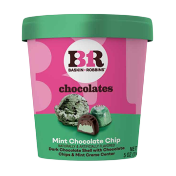Baskin-Robbins Chocolates Mint Chocolate Chip 5 oz