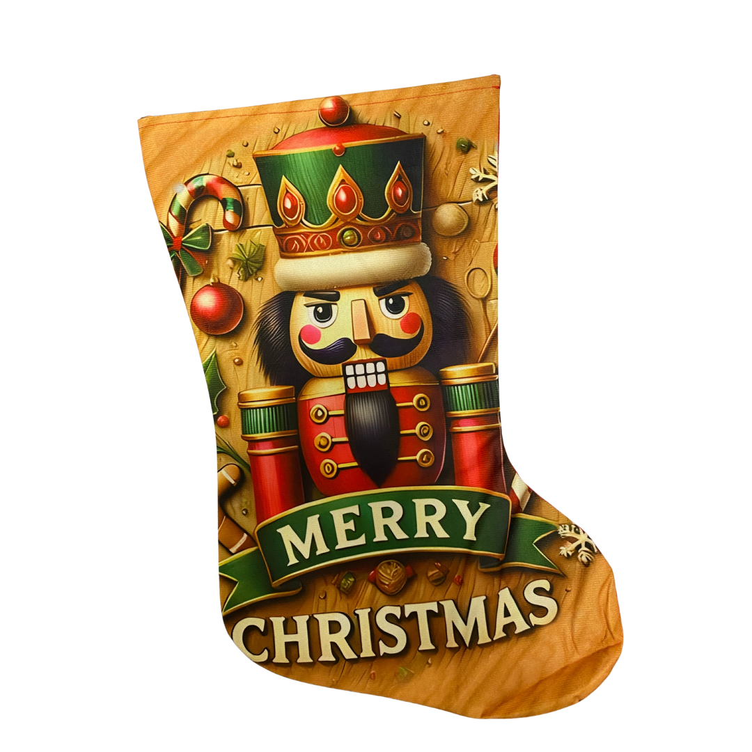 Bota Navideña Decorativa – Santa, Hombre de Jengibre o Cascanueces (AA2025-4-57/58/59/60/61)