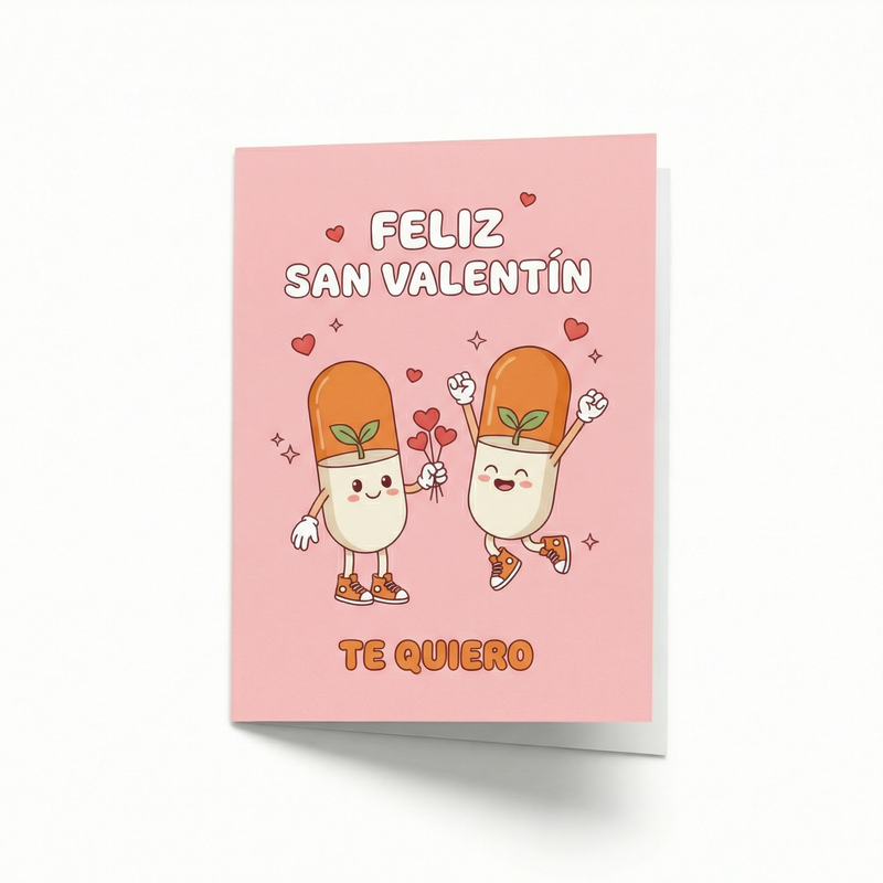 Farmacia Savia Tarjeta de Felicitación Feliz San Valentín Te Quiero (1 unidad)