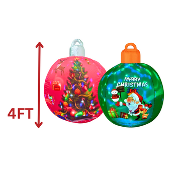 4FT Inflatable Christmas Ornament Decoration AA2025-4-813/ AA2024-0361 – Santa or Christmas Tree Design