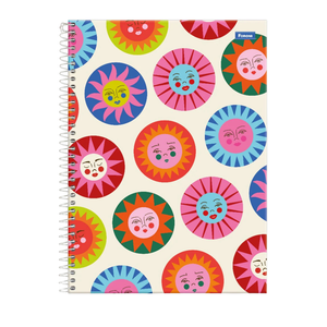 Spiral Notebook (Sunburst Pattern, 8.5 ×11 , 160 hojas)