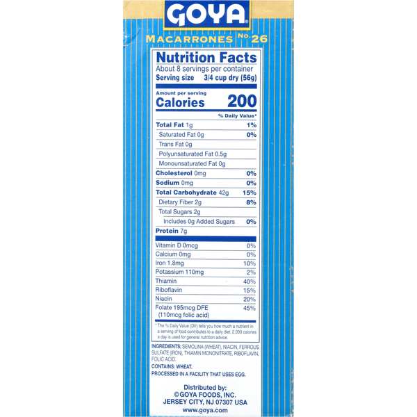 Macarrones | Goya | No. 26 (16 oz)