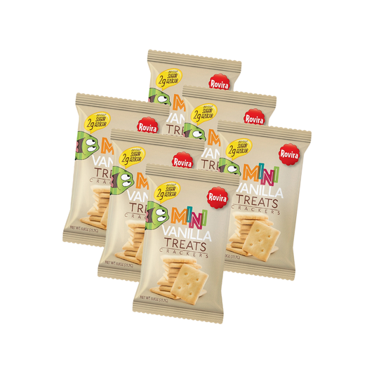 Galletas Rovira Mini Vanilla Treats 12 sobres 0.8 oz