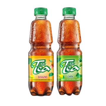 Mr. Tea 16 oz botella de té frío en sabores limón y durazno