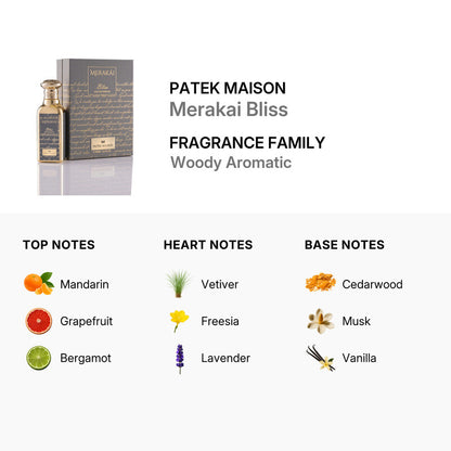 Patek Maison Unisex Merakai Bliss EDP 3.4 oz (100ml)