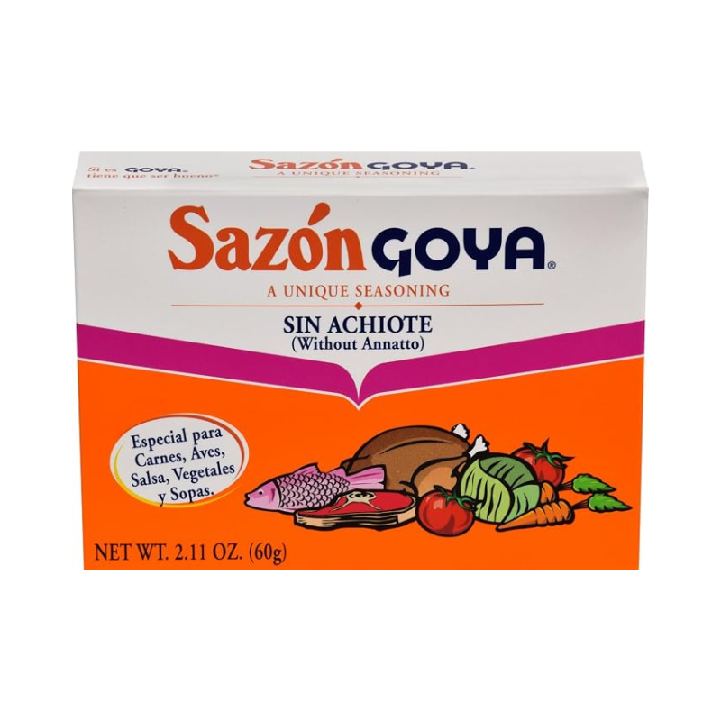Sazón sin Achiote GOYA 2.11 oz (20 sobres)