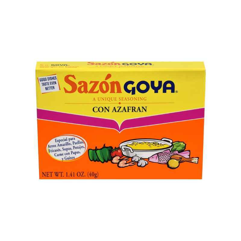 Sazón con Azafrán GOYA 1.41 oz (8 sobres)