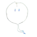 Luz Marina Iridescent Crystal Necklace & Earrings Jewelry Set