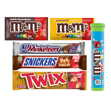 Mars Share Size variedad 1.7–3.29 oz: M&M’s, Snickers, Twix, más