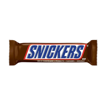 Snickers Single Bar 1.86 oz clásico con maní y caramelo