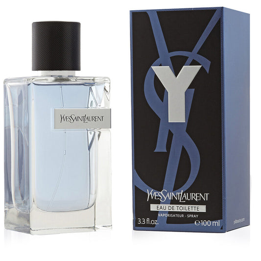 Yves Saint Laurent Eau de Toilette bottle and packaging on a white background